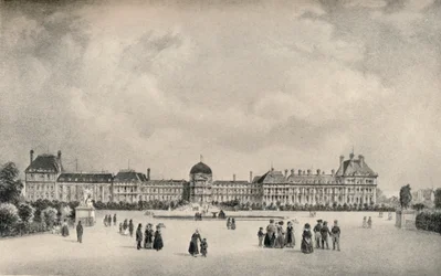 Der Tuilerienpalast von den Gärten aus, 1915