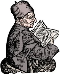 Der ehrwürdige Beda ca. 673-735, angelsächsischer Theologe, Gelehrter und Historiker, 1493