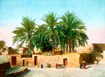 Das Dorf Karnak, Ägypten, 20. Jahrhundert