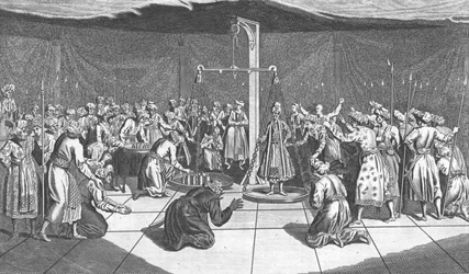 Das Wiegen des Großen Moguls, um 1782