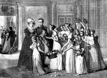 Die Ankunft von Marie-Louise in Compiègne, Frankreich, 27. März 1810