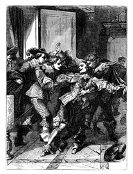 Die Ermordung des Herzogs von Buckingham, ca. 1902