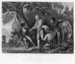 Die Gefangennahme von Major André, 1856