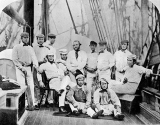 Die erste englische Cricketmannschaft, die Amerika bereiste, 1859
