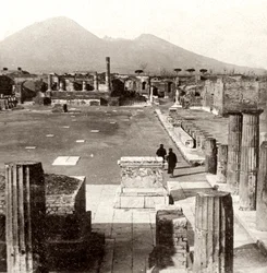 Das Forum von Pompeji, Italien, 1894