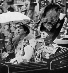 Der zukünftige König Edward VII. 1894-1972 und Königin Maud von Norwegen 1869-1938, 1935