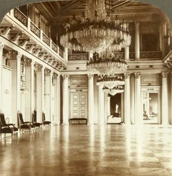 Der große Ballsaal im Palast, Christiania, Norwegen, ca. 1905