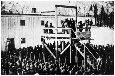 Die Hinrichtung von Henry Wirz, Washington DC, USA, 1865 1955
