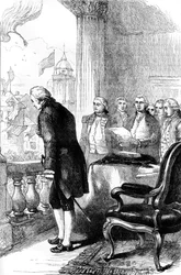 Die Amtseinführung von George Washington als Präsident der Vereinigten Staaten, 1789 ca. 1880