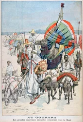 Die großen jährlichen Karawanen nach Norden, Gourara, Algerien, 1903