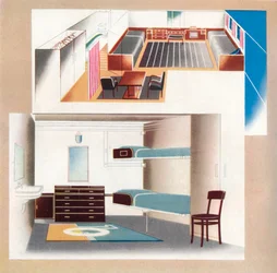 Der neue Orient-Liner trägt zu einem neuen Standard der Dekoration bei, 1935