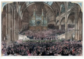 Die Eröffnung des neuen Alexandra Palace, Muswell Hill, 1. Mai 1875