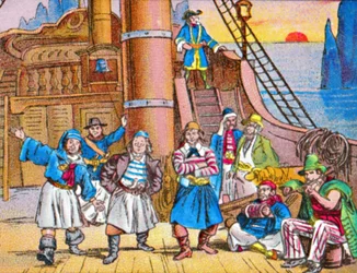 Die Piraten zu Hause, c1905