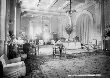 Der Empfangssaal, Viceregal Lodge, Indien, 20. Jahrhundert