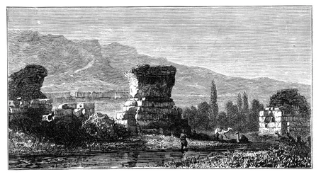 Die Ruinen von Sardis, Lydien, Türkei, um 1890