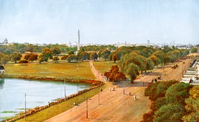 Die Aussicht von Chowringhee, Kalkutta, Indien, frühes 20. Jahrhundert