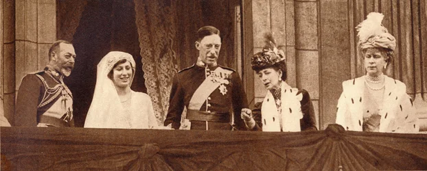 Die Hochzeit von Prinzessin Mary und Viscount Lascelles, 28. Februar 1922