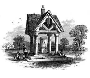 Der Brunnen auf Ockley Green, Surrey, 19. Jahrhundert