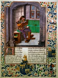 Das Schreiben der Biografie von Jacques Lalain, 15. Jahrhundert