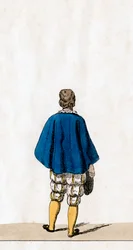 Theaterkostümentwurf für Shakespeares Stück, Heinrich VIII
