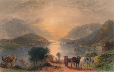 Thirlmere & Helvellen &c. vom Raven Crag, um 1830