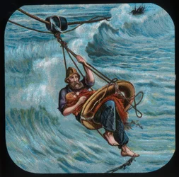 Zur Rettung: der Rettungsring, um 1900