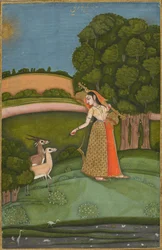 Todi Ragini, aus einer Ragamala-Serie