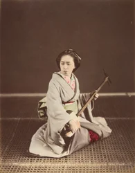 Tokyo Geisha mit Shamisen