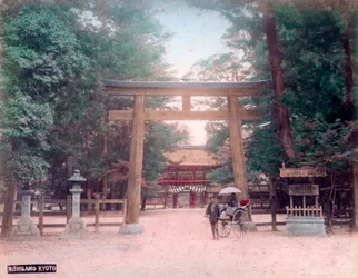 Torii, Schrein-Tor, Nishigamo, Kyoto, Japan