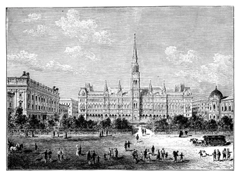 Rathaus, Wien, Österreich, ca. 1888