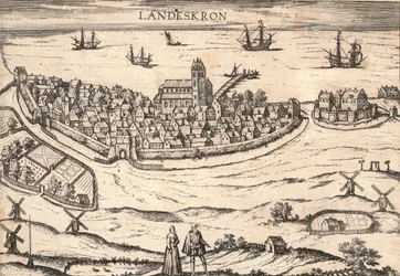Stadt Landskrona, Schweden, 1580er Jahre