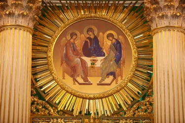 Trinity-Kathedrale; Die Ikonostase; Sankt Petersburg, Russland