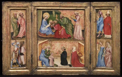 Triptychon mit der Anbetung der Könige