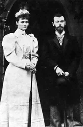 Zarin Alexandra Feodorowna und Zar Nikolaus II. von Russland, ca. 1900