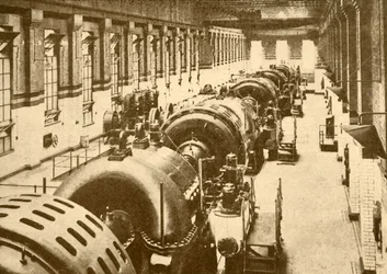 Turbo-Generatoren im Neasden-Kraftwerk, Metropolitan Railway, 1930
