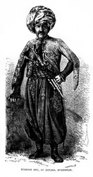 Türkischer Bey von Bitlis, Kurdistan, 19. Jahrhundert