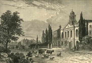 Mautstelle an der Hampstead Road und St. James