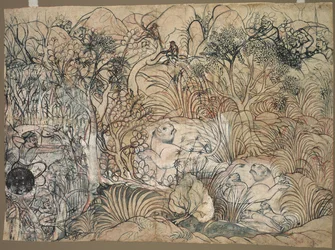 Umed Singh von Kota auf Löwenjagd, ca. 1785-1790