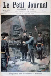 Unterirdische Suche nach Anarchisten, Barcelona, 1894