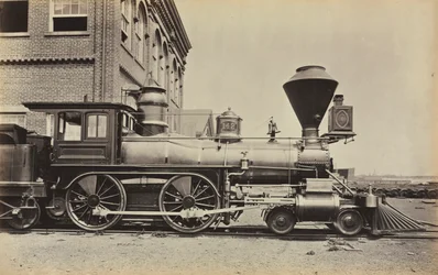 Unbetitelte Pennsylvania Railroad Lokomotive, um 1868