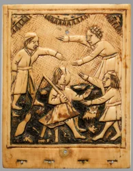 Oberes Blatt einer Sonnenuhr, deutsch, ca. 1500