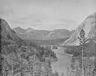 Tal des Bow River, Alberta, Kanada, ca. 1897