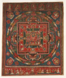 Vasudhara Mandala, datiert auf 1777 Samvat 897