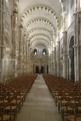 Basilika von Vézelay, Kirchenschiff, Vézelay, Frankreich