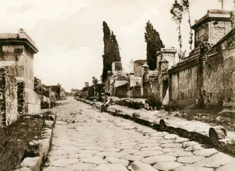 Via delle Tombe, Pompeji, Italien, ca. 1900er Jahre