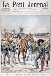 Viktor Emanuel III., König von Italien und sein Generalstab, 1903