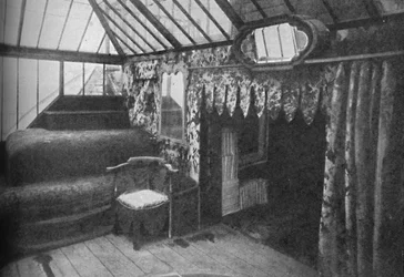 Victor Hugos Arbeitszimmer im Hauteville-Haus - Der Raum, in dem Les Misérables geschrieben wurde, ca. 1925