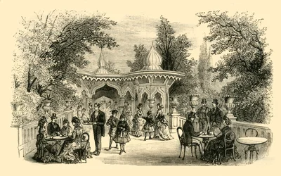 Ansicht in den Surrey Gardens, ca. 1878