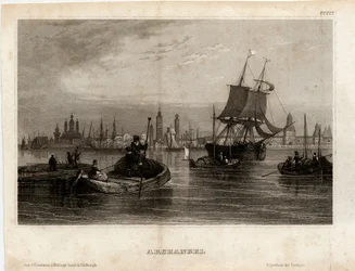 Ansicht von Archangelsk, 1833