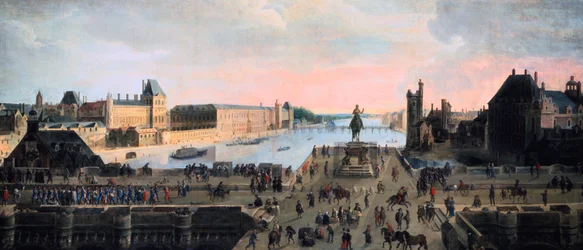 Ansicht der Pont Neuf, Paris, um 1635